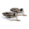 Boucles d'oreilles en or et argent avec diamants taille ancienne 58 Facettes 294/26 I