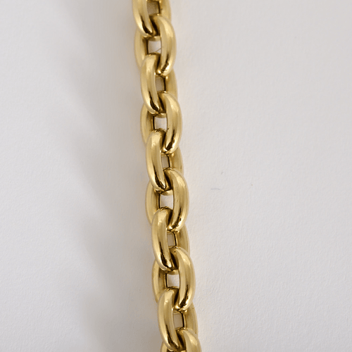 Collier maille forçat en or jaune 18 carats 58 Facettes ChaineForcat6,5