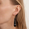 Boucles d'oreilles gouttes en or jaune, or gris, onyx et diamants 58 Facettes LOWO07-1