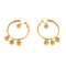 Boucles d'oreilles créoles en or jaune et améthystes 58 Facettes LOWO05-1