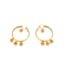 Boucles d'oreilles créoles en or jaune et améthystes 58 Facettes LOWO05-1