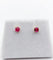 Puces d'oreilles vintage en or rose 18k et spinelles roses 58 Facettes A07556