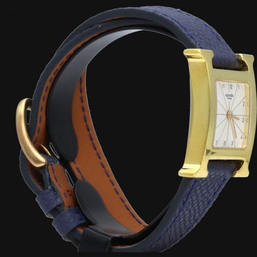 Hermès Heure H - Montre en plaqué or 58 Facettes MT47110