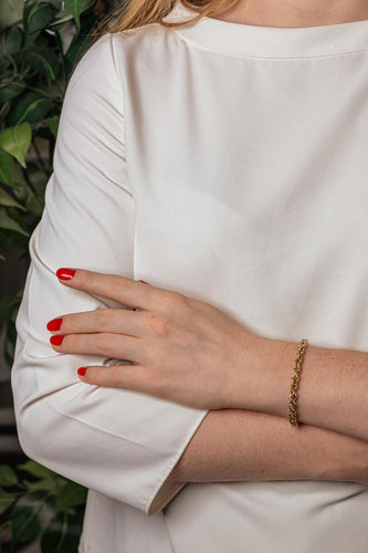 Bracelet maille corde en or jaune 58 Facettes 5713864CN