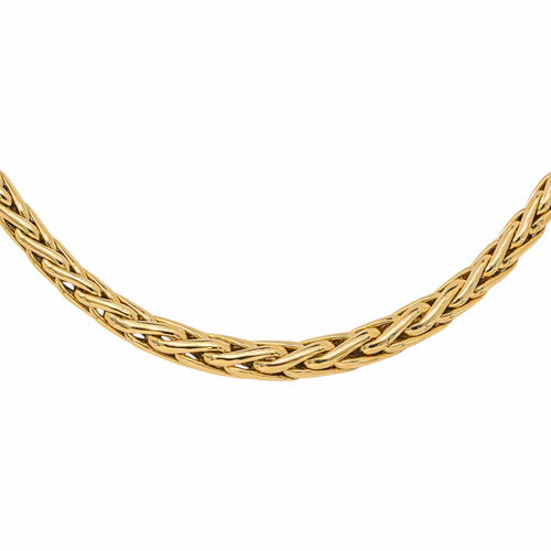 Collier maille palmier en or jaune 58 Facettes 5718544CN