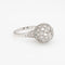 Bague 49 Bague boule pavée de diamants 1 ct en platine 900 - Taille 5 58 Facettes G13455