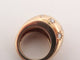 43 Bague dôme en or jaune 18K et diamants 58 Facettes 273983