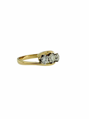 60 Trilogy - Bague en or blanc et diamants 58 Facettes A2087