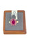 55 Bague cocktail IGI en or jaune, rubis et diamants 58 Facettes A2088