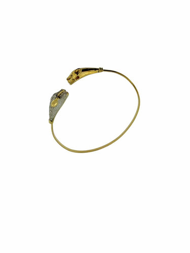 CEMPP - Bracelet Panthère en or 18 carats, diamants et saphirs 58 Facettes BR1573