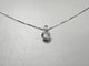 Binder - Collier solitaire en or blanc 14 carats et diamant 1,25 ct 58 Facettes C1594