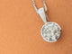 Binder - Collier solitaire en or blanc 14 carats et diamant 1,25 ct 58 Facettes C1594