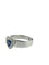 54 Bague cocktail IGI en or blanc avec saphir et diamants 58 Facettes A2092