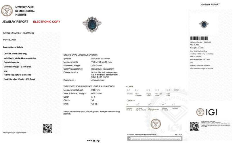 56 Bague cocktail en or blanc avec saphir et diamants 58 Facettes A2091