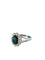 56 Bague cocktail en or blanc avec saphir et diamants 58 Facettes A2091