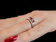 53 Guy Laroche - Bague ceinture en or jaune et blanc, diamants et rubis 58 Facettes A2095
