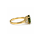 53 Bague saphir vert 2,58 carats et diamants en or rose 58 Facettes