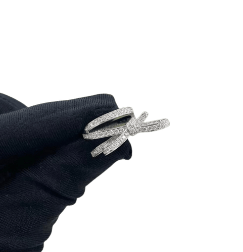 50 Chanel Ruban - Bague en or blanc et diamants 58 Facettes jnci141
