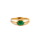 60 Bague jonc en or jaune et émeraude 58 Facettes Bague