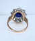 50 Bague marguerite en or 18 carats, saphir et diamants 58 Facettes AB735