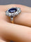 50 Bague marguerite en or 18 carats, saphir et diamants 58 Facettes AB735