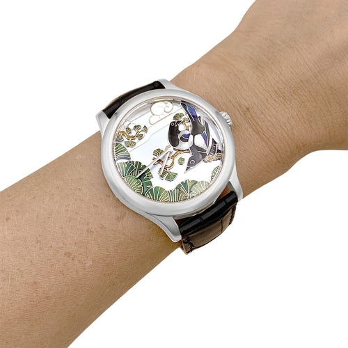 Montre Van Cleef & Arpels - Montre Midnight Palais de la Chance en or blanc 58 Facettes 35847