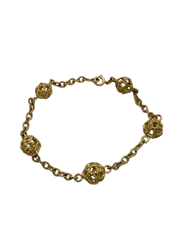 Bracelet motif nœud vintage en or jaune 18 ct 58 Facettes CV-092