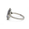 54 Art déco - Bague en or 750, diamants et saphir synthétique 58 Facettes SA051