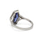 54 Art déco - Bague en or 750, diamants et saphir synthétique 58 Facettes SA051
