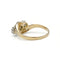 53 Art nouveau - Bague tourbillon en or 750, diamants et saphir 58 Facettes SA011