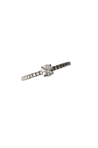 49 Cartier Étincelle - Bague solitaire en platine et diamants 58 Facettes Cartier 0.31