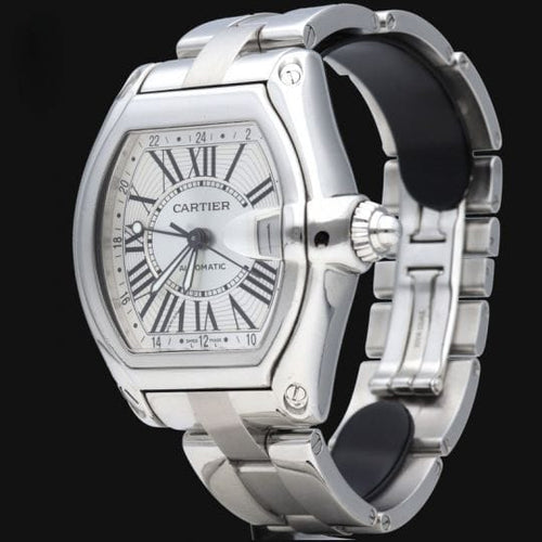 Cartier Roadster GMT - Montre en acier 58 Facettes MT47191