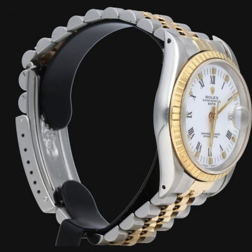 Rolex Date - Montre 34 mm en or jaune et acier 58 Facettes MT46945
