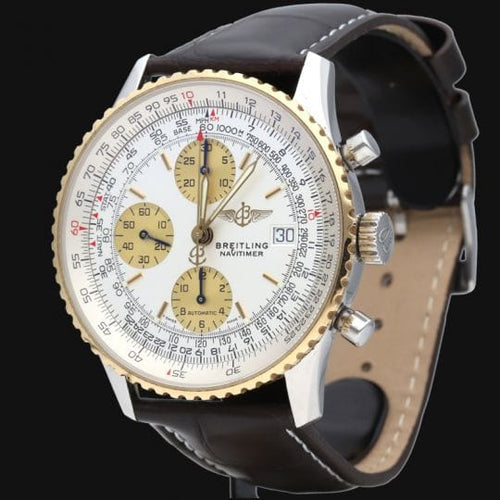Breitling Old Navitimer II - Montre en or jaune et acier 58 Facettes MT47263
