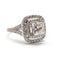 53 Bague diamant princesse en or blanc 18K et diamants 58 Facettes BO/260041