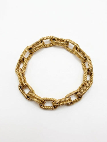 Van Cleef & Arpels - Bracelet vintage en or jaune 18K 58 Facettes BO/ 260248