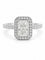 50.5 Solitaire - Bague en or blanc 18 carats et diamants 58 Facettes 13181