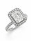 50.5 Solitaire - Bague en or blanc 18 carats et diamants 58 Facettes 13181