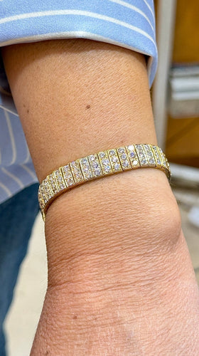 Van Cleef & Arpels - Bracelet 3 ors et diamants 58 Facettes Vca