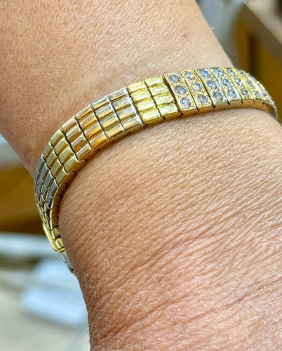 Van Cleef & Arpels - Bracelet 3 ors et diamants 58 Facettes Vca
