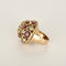 47 Bague dôme en or jaune et or gris, diamant 1 ct et rubis 58 Facettes GoldenL-1