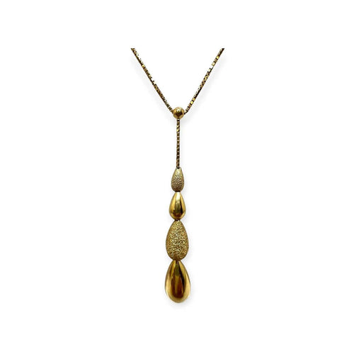 Collier pendentif gouttes en or jaune 58 Facettes 330098531