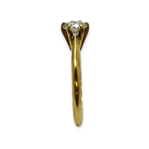 52 Bague solitaire en or jaune 750 et diamant 0,70 ct 58 Facettes 330096527