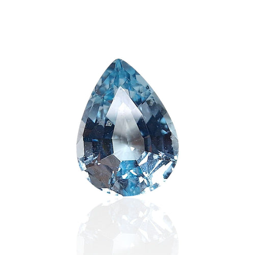 Topaze bleue du Brésil - Pierre 8,325 ct taille goutte mixte 58 Facettes #26-129-TPBLGT