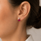 Boucles d'oreilles Boucles d'oreilles en or jaune 18 ct, rubis et diamants 58 Facettes OR253 '(0939)