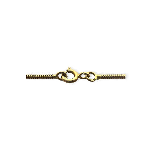 Chaîne maille serpent en or jaune 750 58 Facettes 330097529