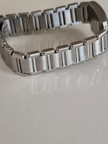 Montre Cartier Tank Française - Montre en acier inoxydable 58 Facettes 1