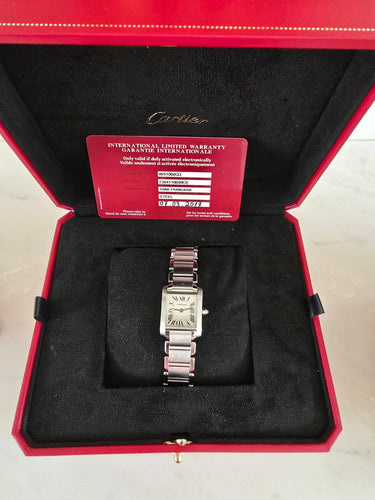 Cartier Tank Française - Montre en acier inoxydable 58 Facettes 1