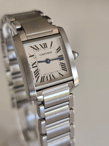Cartier Tank Française - Montre en acier inoxydable 58 Facettes 1
