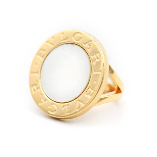 54 Bulgari Big - Bague en or 18 carats et nacre 58 Facettes 560A26_M